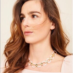 New Ann Taylor Necklace Tortoiseshell Print Nugget